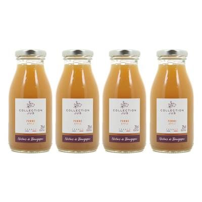Nectars de Bourgogne Pur Jus de Pomme du Mont du Lyonnais, Lot de 4x25cl