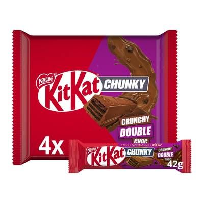 Kit Kat Barre Chunky Double Chocolat, 4x42g