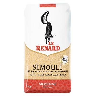 Le Renard Semoule de Blé Moyenne, 1kg