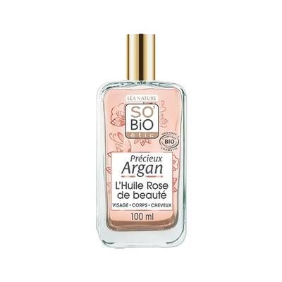 SO'BIO ETIC Huile Sèche Visage Corps Cheveux Argan Bio, 100ml