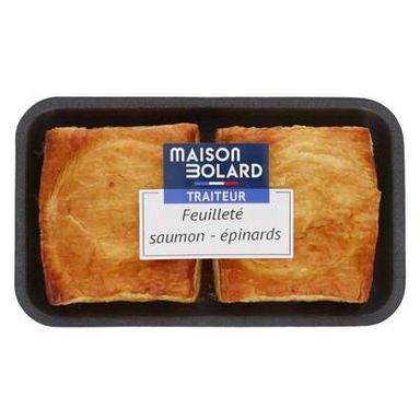 Maison Bolard Feuilleté Saumon Epinards, 2x120g