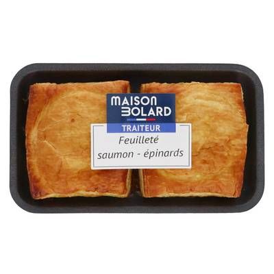 Maison Bolard Feuilleté Saumon Epinards, 2x120g