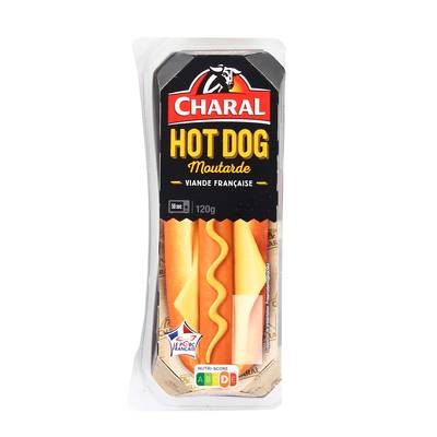 Charal Hot Dog Moutarde, 120g