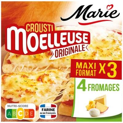 Marie Pizzas 4 fromages Emmental Cheddar Edam Mozzarella, 3x390g