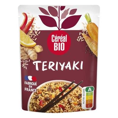 Céréal Bio Riz Façon Terriyaki Légumes Gingembre Veggie Bio, 220g