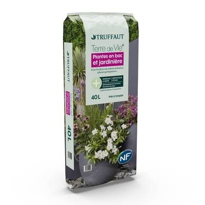 Truffaut Terreau Bacs et Jardinières - Terre De Vie, 40L