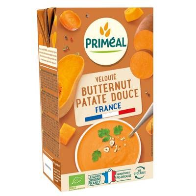 Priméal Velouté buternut et patate douce bio, 1L