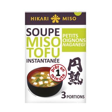 Hikari Miso Soupe Miso Tofu aux petits oignons, 58g