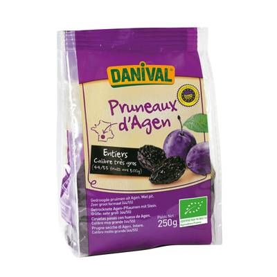 Danival Pruneau d'Agen bio entier très gros cal 44/55 IGP, 250g