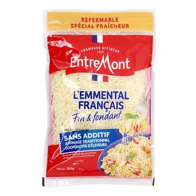 Entremont Emmental râpé Français, 160g