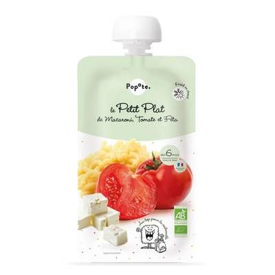 Popote Purée de macaroni à la tomate et feta Bio Gourde dès 6 mois, 180g