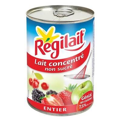 Régilait Lait concentre non sucré entier 410G, 410g