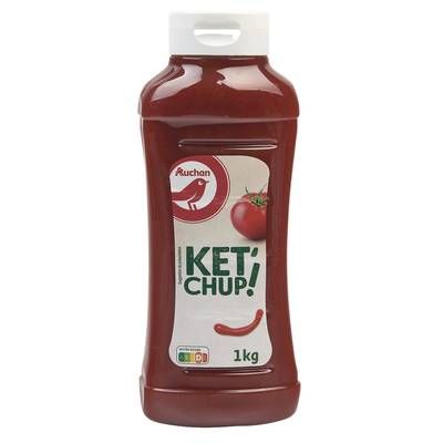 Auchan Ketchup nature flacon souple, 1kg