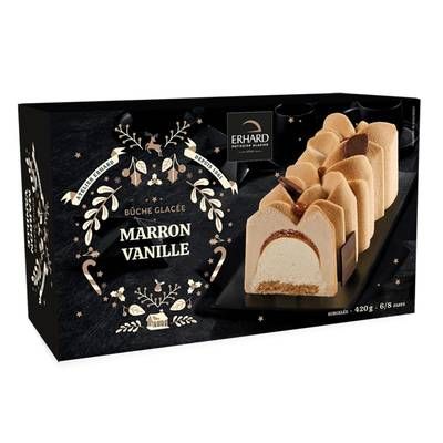 Erhard Bûche marron vanille, 420g