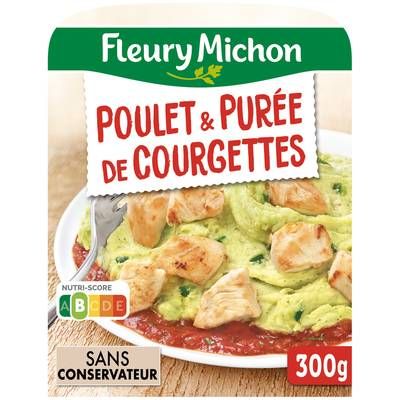 Fleury Michon Poulet, Purée de Courgettes et Concassé de Tomate, 300g