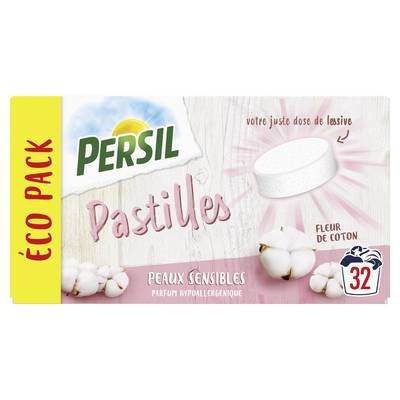 Persil Lessive pastilles peaux sensibles hypoallergénique, 32 pastilles