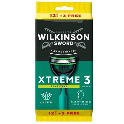 Wilkinson Rasoirs Jetables Xtreme 3, 12 rasoirs