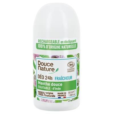 Douce Nature Déodorant bille Menthe Cosmebio, 50ml