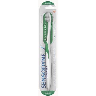 Sensodyne Brosse à dents Précision dents sensibles Medium, 1 brosse à dents