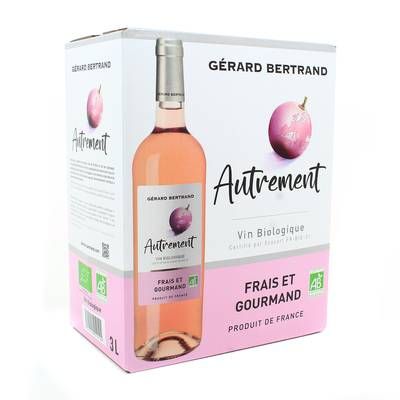 Vin De France rosé Gérard Bertrand, cuvée Autrement Bio, Bag in box 3L
