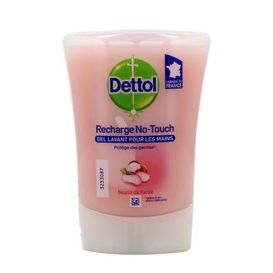 Dettol Recharge pour distributeur No-Touch au beurre Karité, 250ml