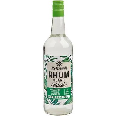 St Simon Rhum blanc Martinique 50°, 1L