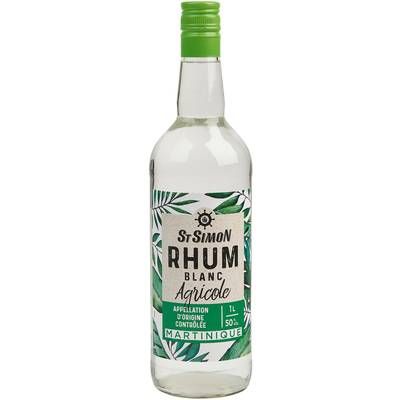 St Simon Rhum blanc Martinique 50°, 1L
