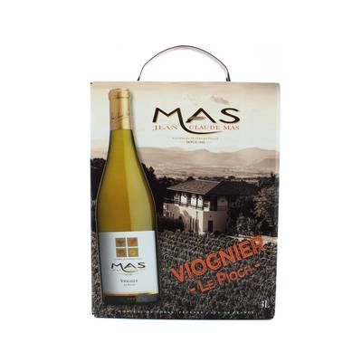 Vin de Pays d'Oc Viognier Blanc IGP Jean Claude Mas cuvée Le Pioch 13.5°, Bag in box 3L