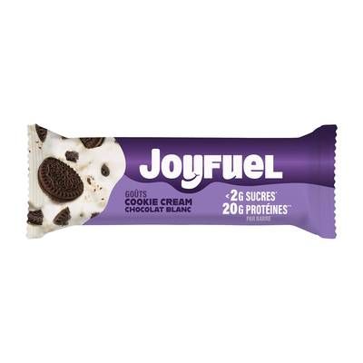 Joyfuel Barre protéinée Chocolat Blanc et Cookie Cream, 55g