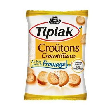 Tipiak Croûtons croustillants goût fromage, 90g