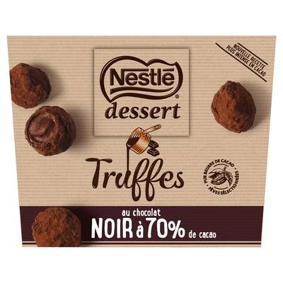 Nestlé Dessert Truffes Au Chocolat Noir 70%, 250g