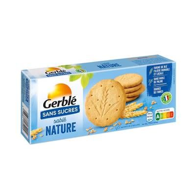 Gerblé Sans Sucres 12 Sablés nature sans sucres, 132g