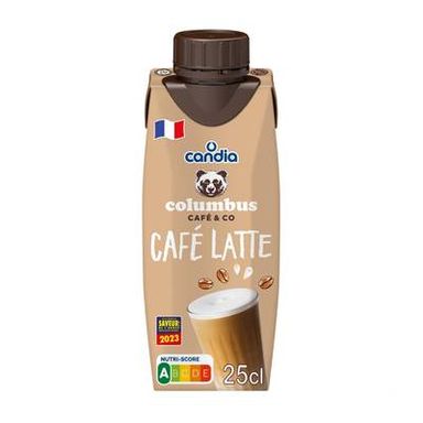 Candia Colombus Boisson lactée café latte, 25cl