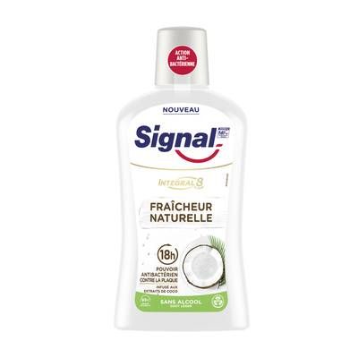 Signal Bain de Bouche antibactérien intégral 8 Fraîcheur naturelle, 500ml
