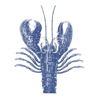 Paperproducts Design Serviettes en papiers Lobster marine, 20 serviettes