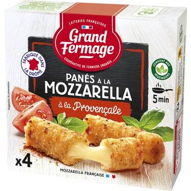 Grand Fermage Panés à la mozzarella, 100g