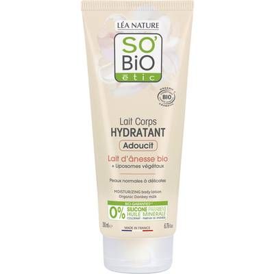SO'BIO ETIC Lait Corps HYDRATANT Lait d'ânesse bio, 200ml