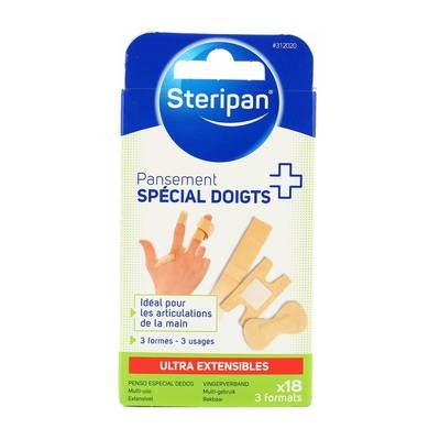 Steripan Pansements spécial doigt, 18 pièces