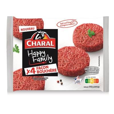 Charal Haché Happy Family Façon Boucher, 4x100g