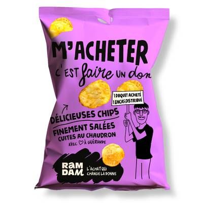 Ramdam social Chips Finement salées, 125g