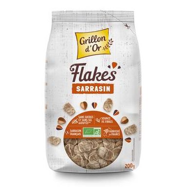 Grillon Or Corn Flakes au Sarrasin BIO, 200g