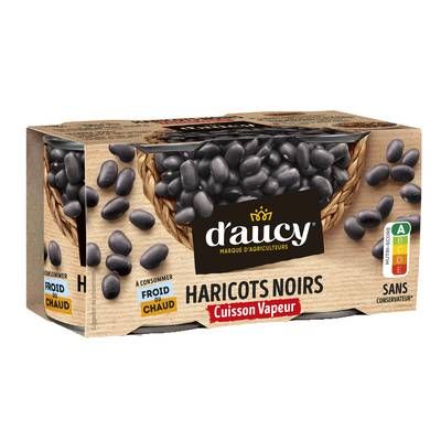 D'aucy Haricots Noirs, 2x130g