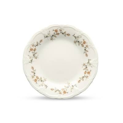 Collection Retro Assiette plate 16cm brown flower Retro