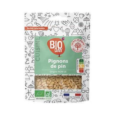 Bioday Pignons de Pin bio, Sachet de 90g