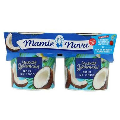 Mamie Nova Gourmand noix de coco, 2x150g