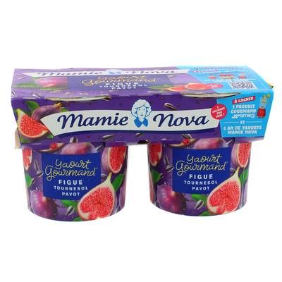 Mamie Nova Gourmand Figue Tournesol, 2x150g