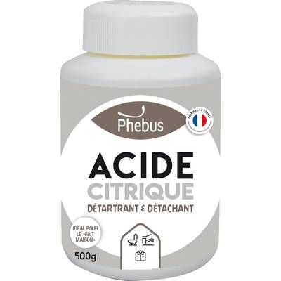 Phébus Acide citrique en poudre, 500g