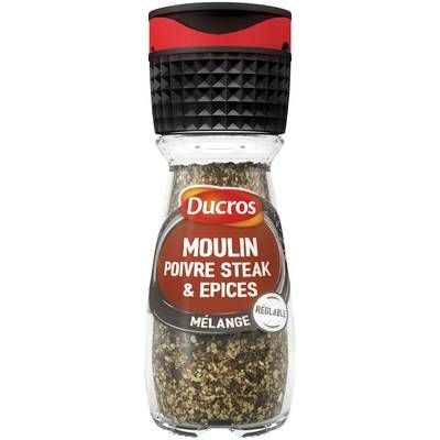 Ducros Moulin saveur pour steak, 35g
