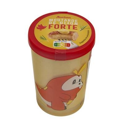 Auchan Moutarde de Dijon Forte en verre - Collection Pokemon, 195g
