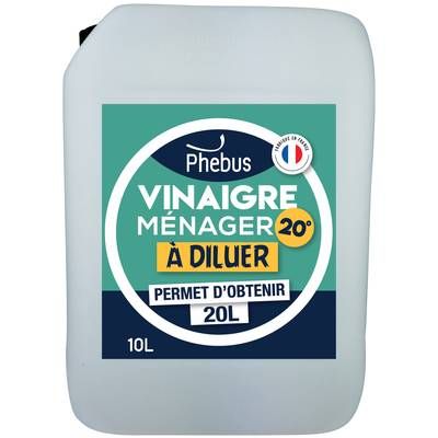 Phébus Vinaigre ménager 20° à diluer, 10L